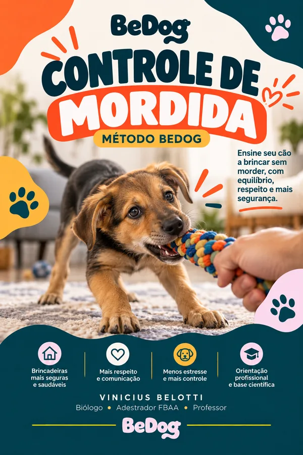 Capa do curso Controle de Mordidas — Método BeDog